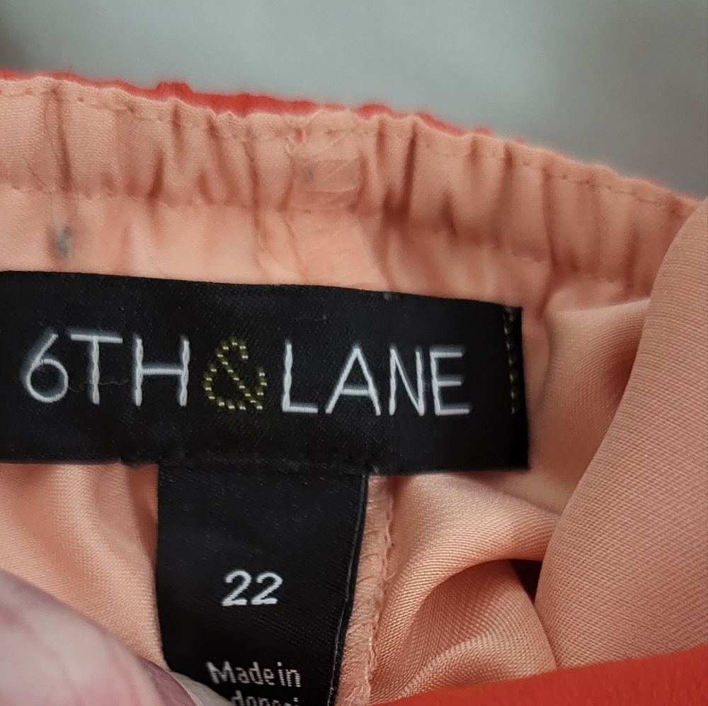 6th & Lane Coral Sleeveless Women's Top Sz 22 - Picture 9 of 11